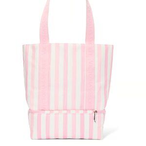 NWT Victoria's Secret Striped Cooler Tote Bag